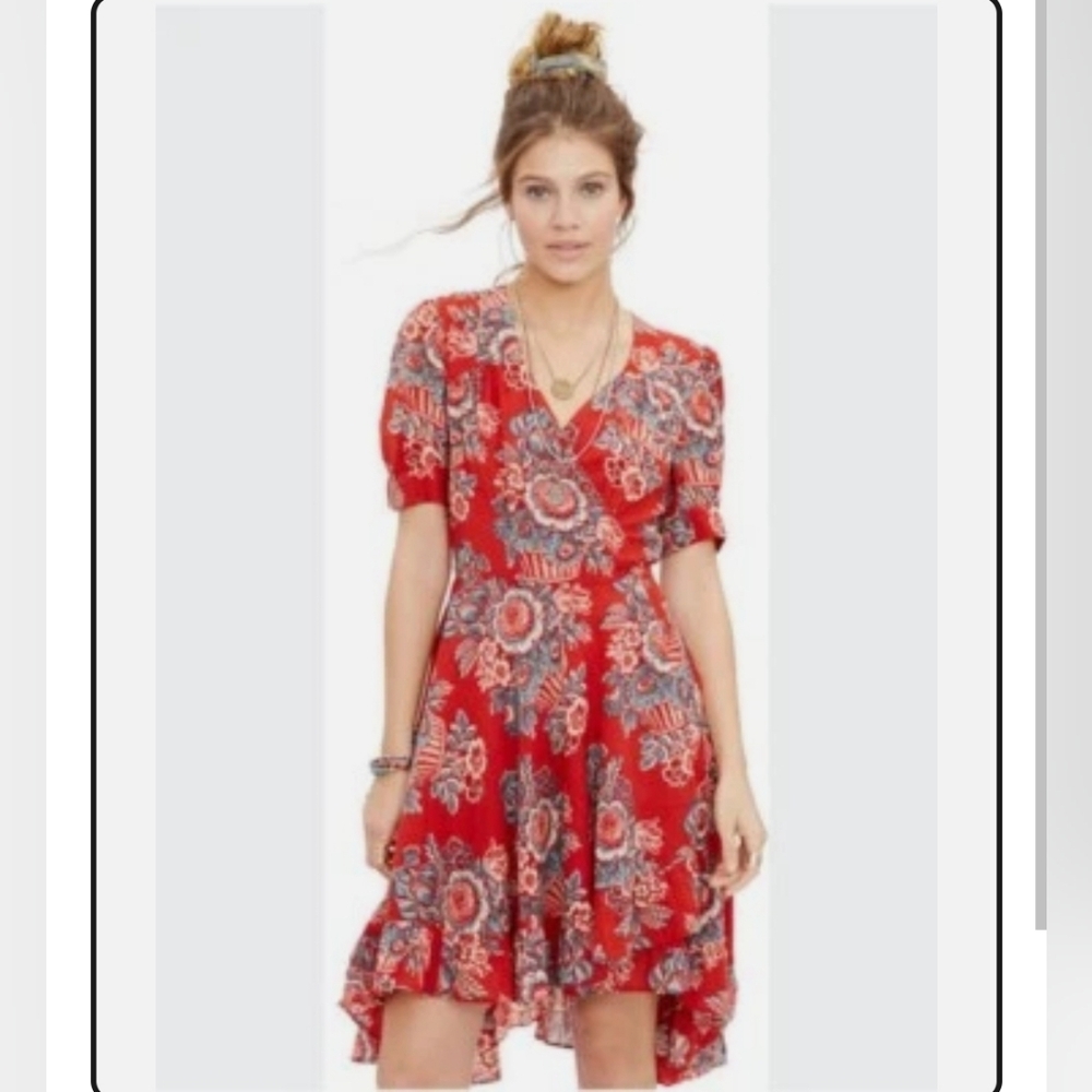 Ralph Lauren Denim & Supply Floral Wrap Maxi Dress Size Small - Picture 2 of 7